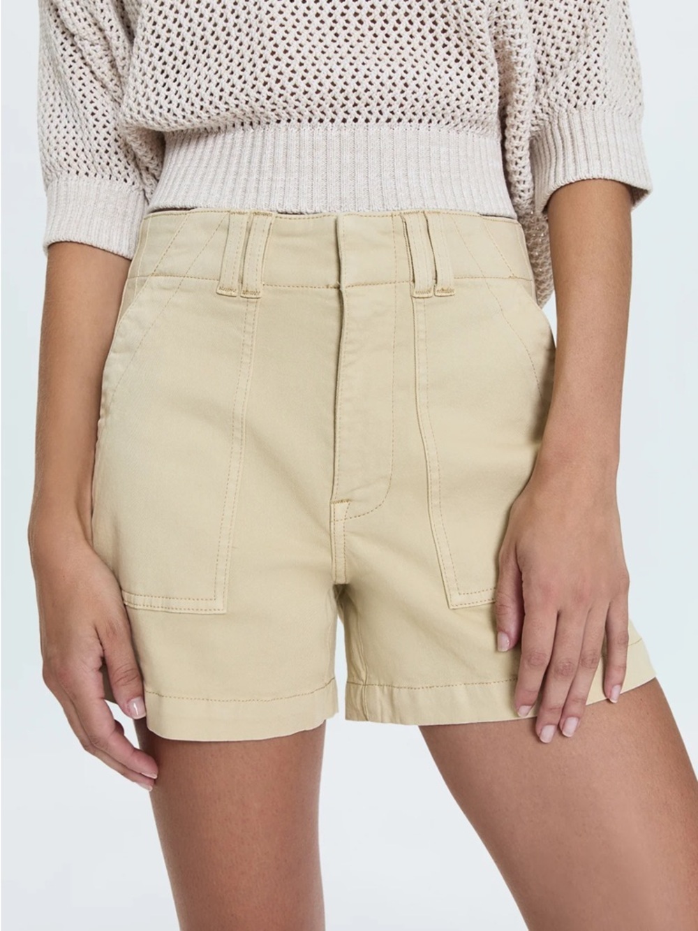PISTOLA MARISSA HIGH RISE UTILITY SHORT - CUSTARD YELLOW SIZE 31 NWT